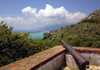 Butrint, Sarand, Vlor County, Albania: cannon pointed towards the sea - Butrint occupies a small peninsula between the Strait of Otranto and Lake Butrint - photo by A.Dnieprowsky