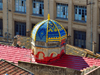 Algeria / Algrie - Bejaia / Bougie / Bgayet - Kabylie: dome of the synagogue, red roofs and Lyce Ibn Sina | dme de la synagogue, toits rouges et Lyce Ibn Sina - photo by M.Torres