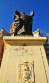 Alger - Algrie: Basilique Notre-Dame d'Afrique - statue du cardinal Lavigerie, premier vque d'Alger - Primat d'Afrique - photo par M.Torres