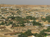 Algeria / Algerie - M'zab: view of Ghardaia - houses and palms of Oued Mzab - photo by J.Kaman