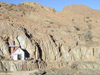 Argentina - Salta province  - Stop at Abra Blanca on the road for El tren a las nubes - altitude 4080m - small shrine for Defunta Correa - images of South America by M.Bergsma