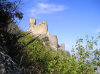 Chirag Gala / Ciraq Qala - Davachi rayon, Azerbaijan: the castle seen from below - built by the Sassanid Empire - photo by F.MacLachlan