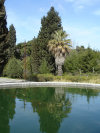 Baku, Azerbaijan: Botanical garden of the Azerbaijan Academy of Sciences - pond - photo by F.MacLachlan