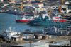 Azerbaijan - Baku: military harbour - Azerbaijan's naval flotilla - Caspian Flotilla - Bailov - photo by M.Torres