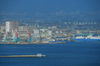 Azerbaijan - Baku: harbour - eastern section, including fuel tanks - photo by M.Torres