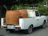 Azerbaijan - Ilisu - Hamam istisu a Georgian pick-up with and heavy load - photo by F.MacLachlan