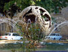 Baku, Azerbaijan: fountain at the Ministry of Foreign Affairs, Gyanjlik sq. - photo by N.Mahmudova