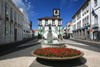 Azores - Portugal - Sao Miguel - Ponta Delgada: Cmara Municipal e a Praa da Repblica / City Hall and Republic's sq. - photo by A.Dnieprowsky