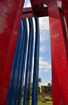 Belmopan, Cayo, Belize:Belize-Mexican Monument - a gift of Mexico on the country's first day as an independent nation - photo by M.Torres