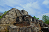 Altun Ha Maya city, Belize District, Belize: Temple of the Masonry Altars - dedicated to Kinich Ahau, the 'Sun-eyed Lord', a Yucatec name of the Maya sun god - photo by M.Torres