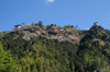 Bhutan - Paro dzongkhag - Houses built at the top of a cliff, near Taktshang Goemba - photo by A.Ferrari