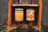 Bhutan - Jampa Lhakhang - Bumthang valley - two prayer wheels, one spinning - photo by A.Ferrari