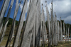 Bhutan - Prayer flags, between Zangto Pelri Lhakhang and Kurjey Lhakhang - photo by A.Ferrari