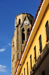 La Paz, Bolivia: neo-Gothic towers of San Calixto church - calle Pichincha - Templo Sagrado Corazn - photo by M.Torres