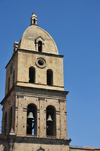 La Paz, Bolivia: San Francisco church - the tower was added in 1885 - prepared ashlars - photo by M.Torres