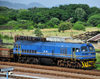 Gaborone, South-East District, Botswana: General Electric UM 22C diesel electric locomotive BD 186 - Cooper Bessemer 4-cycle Model FDL-8T engine - central railway station - Botswana Railways - narrow gauge track - photo by M.Torres