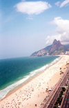 Brazil / Brasil - Rio de Janeiro / RIO / GIG / SDU : a praia de Ipanema - Avenida Vieira Souto  / Ipanema beach - photo by M.Torres