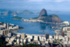 Brazil / Brasil - Rio de Janeiro: Po de Aucar and Guanabara bay - baia da Guanabara - photo by L.Moraes