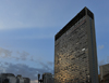 So Paulo, Brazil: Mirante do Vale building at dusk, the tallest skyscraper in Brazil since 1960, aka Zarzur Kogan palace - designed by the engineer Waldomiro Zarzur - Prestes Maia Avenue, Anhangaba valley - photo by M.Torres