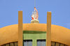 Ouagadougou, Burkina Faso: detail of the top of the  Martyr's Monument aka Monument to the National Heroes, Ouaga 2000 quarter, Place de l'Afrique - photo by M.Torres