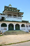 Cameroon, Douala: the Pagoda, Palace of the Kings Bell, built by the Germans in 1905 for King Auguste Manga Ndumbe - Government square, in the administrative quarter, Bonanjo - photo by M.Torres