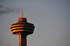 Niagara Falls, Ontario, Canada: Skylon Tower at sunset - Googie architecture - Bregman and Hamann Architects - photo by M.Torres