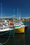 Canada 352 Scenic view of fishing boats in Woods Harbour in the Acadian region near Pubnico in western Nova Scotia, Canada - photo by D.Smith