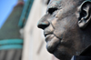 Montreal, Quebec, Canada: bust of President Charles de Gaulle - Rue Saint-Denis - photo by M.Torres