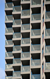 Toronto, Ontario, Canada: Number One York Quay - balconies - cubism in architecture - condominium buildings on the Toronto waterfront - photo by M.Torres