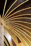 Barcelona, Catalonia: attic of Casa Mil, La Pedrera, by Gaudi - UNESCO World Heritage Site - roof structure -  photo by M.Torres