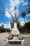 Barcelona, Catalonia: Art Nouveau street lamp, Passeig de Llus Companys - photo by M.Torres