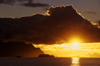 Aisn region, Chile: sunset and cloud formation over the temperate rain forest of northern Patagonia as it meets the Pacific Ocean - photo by C.Lovell