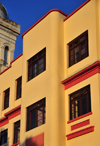 Bogota, Colombia: a bit of Bauhaus architecture on Plaza de las Cruces - Santa Fe - photo by M.Torres