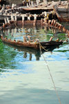 Moroni, Grande Comore / Ngazidja, Comoros islands: remains of wooden boats at the dhow port- Port aux Boutres - photo by M.Torres