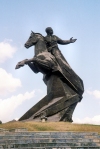 Cuba - Santiago: General Antonio Maceo - second-in-command of the Cuban army of independence, known as the Titan of Bronze- equestrian statue - photo by M.Torres