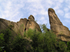 Czech Republic - Broumov area - Nachod District: pinnacles and sky - Broumovske steny - Hradec Kralove Region - photo by J.Kaman