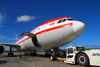 Punta Cana, Dominican Republic: LTU Airbus A330-322 D-AERQ and Aircraft Tow Tractor with Towbar - Punta Cana International Airport - PUJ / MDPC - photo by M.Torres