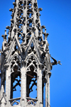 Quito, Ecuador: Torre del Condor - intricately carved finial fo the Basilica of the National Vow - Tower of the Condors - Baslica del Sagrado Voto Nacional - photo by M.Torres