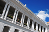 Quito, Ecuador: Plaza Grande / Plaza de la Independencia - balcony of the Archbishop's Palace - Palacio Arzobispal - Quito Old City, UNESCO World Heritage Site - photo by M.Torres