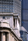 London, England: Bank of England and 125 Old Broad Street, the old Stock Exchange Tower - The City - photo by A.Bartel