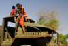 Eritrea - Keren, Anseba region: boys playing on a rusting Soviet truck - photo by E.Petitalot