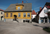 Estonia - Prnu: timber houses and the Red Tower - photo by A.Dnieprowsky