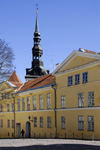 Estonia, Tallinn: Old Town - facades and spire - photo by J.Pemberton