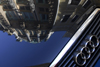 Estonia, Tallinn: Old town buildings reflected in an Audi bonnet - photo by J.Pemberton