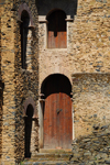 Gondar, Amhara Region, Ethiopia: Royal Enclosure - Fasiladas' Palace - arched doors - photo by M.Torres