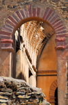 Gondar, Amhara Region, Ethiopia: Royal Enclosure - Iyasu palace - arch and vaulted ceiling - photo by M.Torres