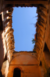 Gondar, Amhara Region, Ethiopia: Royal Enclosure - Iyasu palace - vaulted ceiling restored by the Italians and destroyed by British bombs - photo by M.Torres