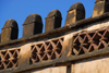 Gondar, Amhara Region, Ethiopia: Royal Enclosure - Yohannes Library - battlement - merlons - photo by M.Torres