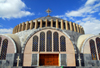 Axum / Aksum - Mehakelegnaw Zone, Tigray Region: Church of St Mary of Zion - Haile Selassie imitates Justinian - south facade - photo by M.Torres