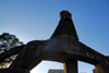 Addis Ababa, Ethiopia: Abyssinian Lion, offered by France - Churchill Road, next to the National Theatre - behirawi anebsa - photo by M.Torres